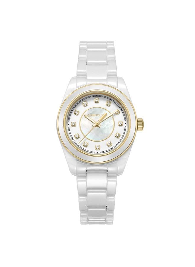 CERRUTI 1881 Alessandri White Mop Analog Watch CIWLG0043502 - Image 1