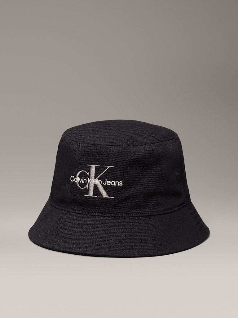 Calvin Klein Jeans Mono Logo Embroidered Bucket Hat - Image 1