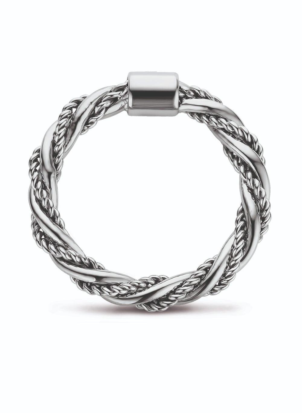 خاتم جوليا العصري بتصميم الكابل الملتف من سيريوتي 1881