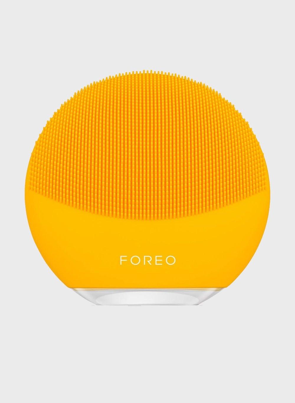 FOREO Luna Mini 3 Smart Facial Brush in Sunflower Yellow - Image 1