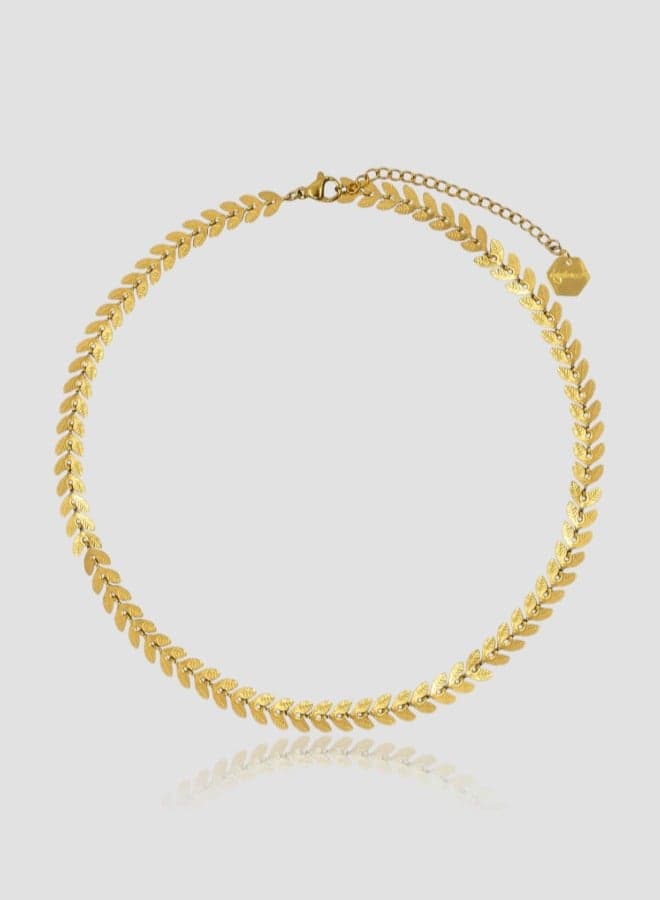 قلادة إيشيكاوا بتصميم السلسلة المطلية بذهب 18K - Image 1