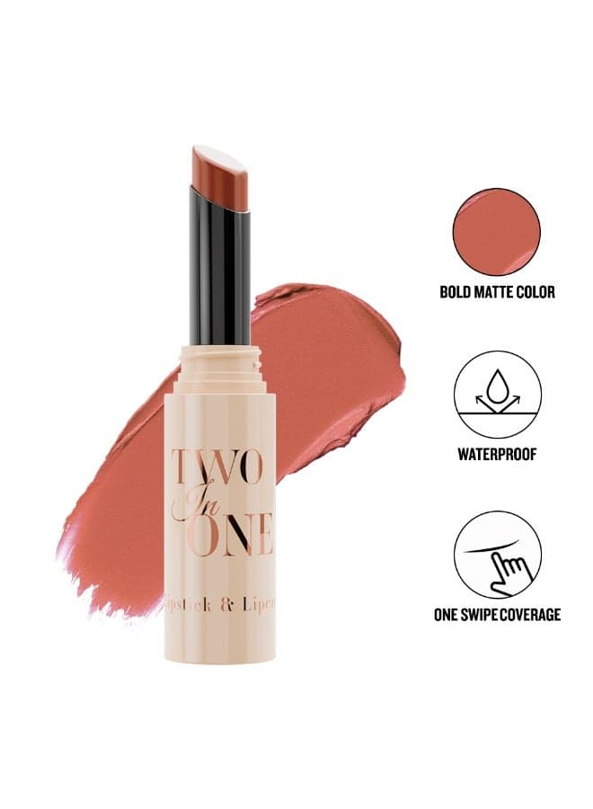 Character CTO104 Dual Lipstick & Lipcare - Matte & Hydrating