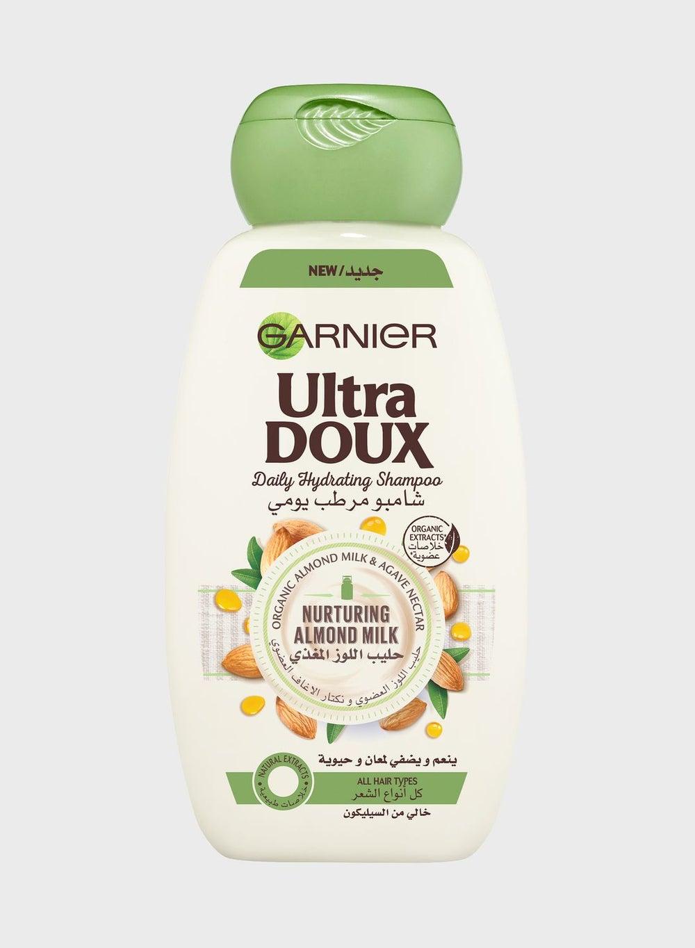 Garnier Ultra Doux Almond Milk Hydrating Shampoo 400ml - Luxurious Nourishment