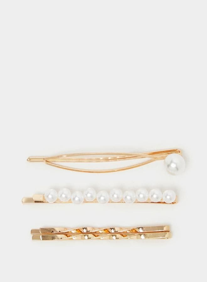 Elegant Quartet - Embellished Premium Hair Clips - Image 1