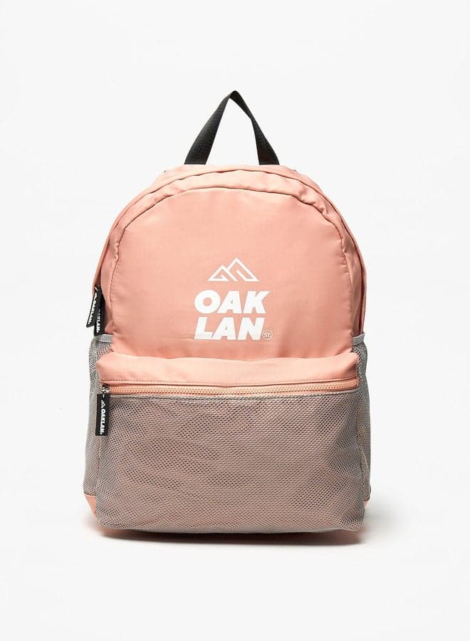 Oaklan by Shoexpress Logo Print Chic Backpack - Image 1