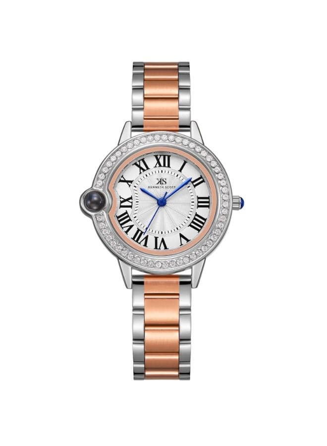 KENNETH SCOTT K22530-KBKW Elegant Two-Tone Women's Watch - Image 1