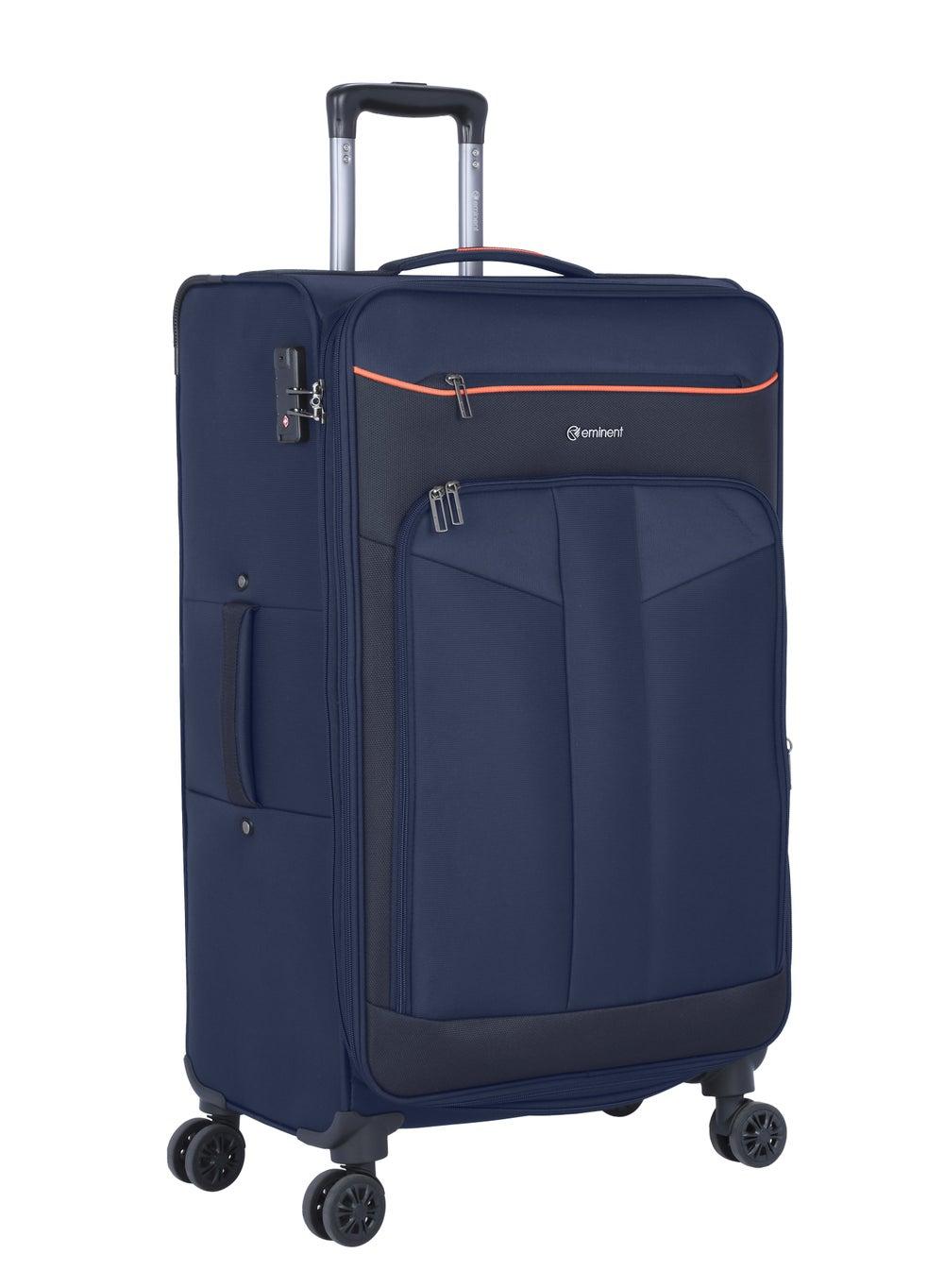 Eminent 24 Navy Blue Medium Expandable Soft Travel Trolley E788