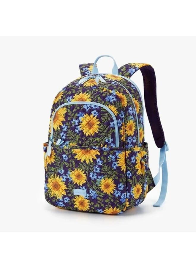 BAGSMART Sunflower Rhapsody 15.6" Laptop Backpack for Women