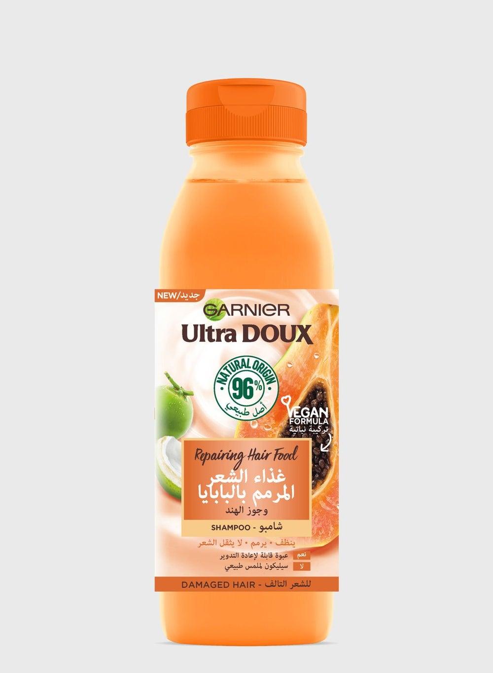 Garnier Ultra Doux Papaya Hair Food Shampoo 350ML - Image 1