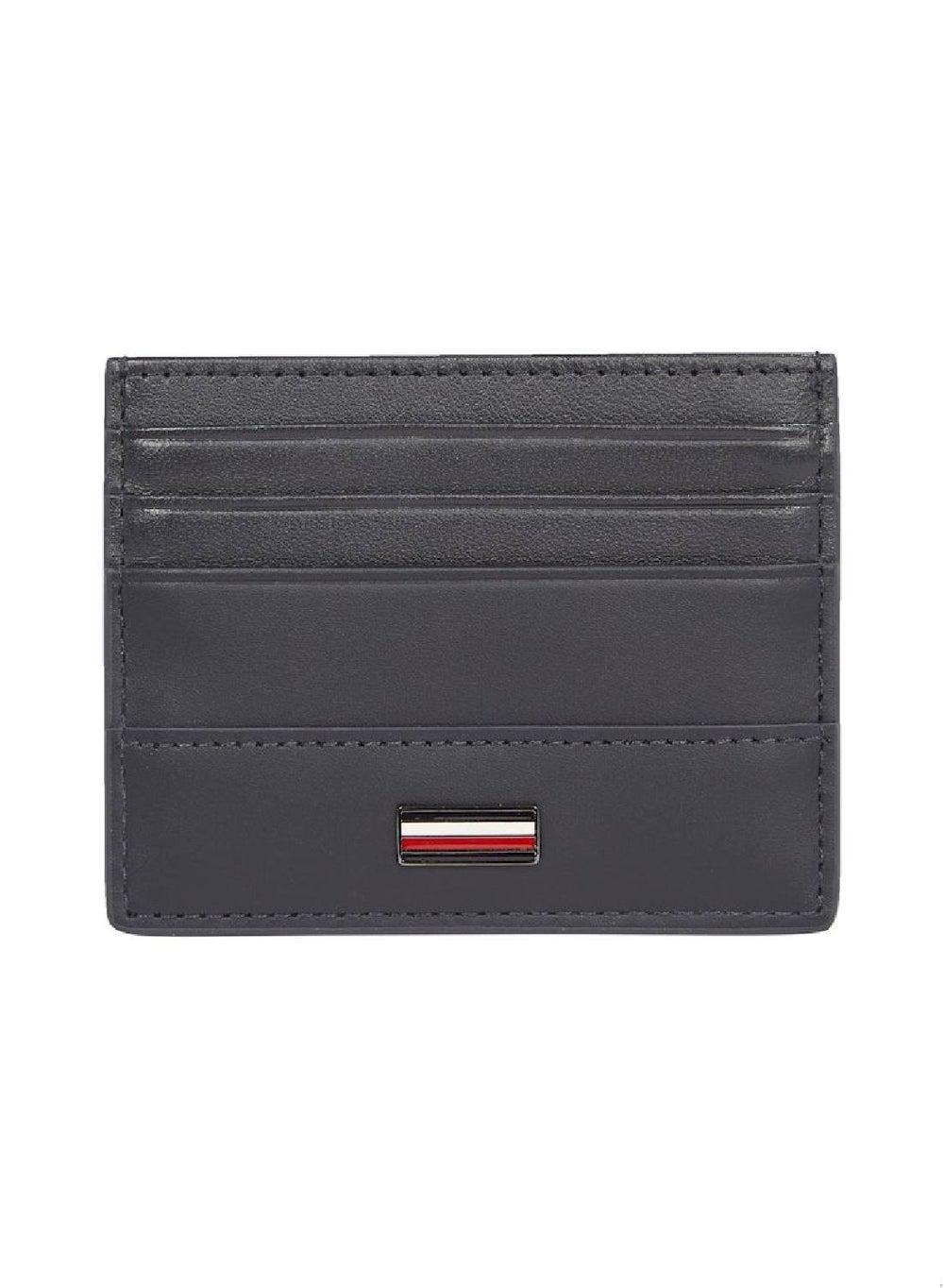 TOMMY HILFIGER Space Blue Leather Corporate Card Holder