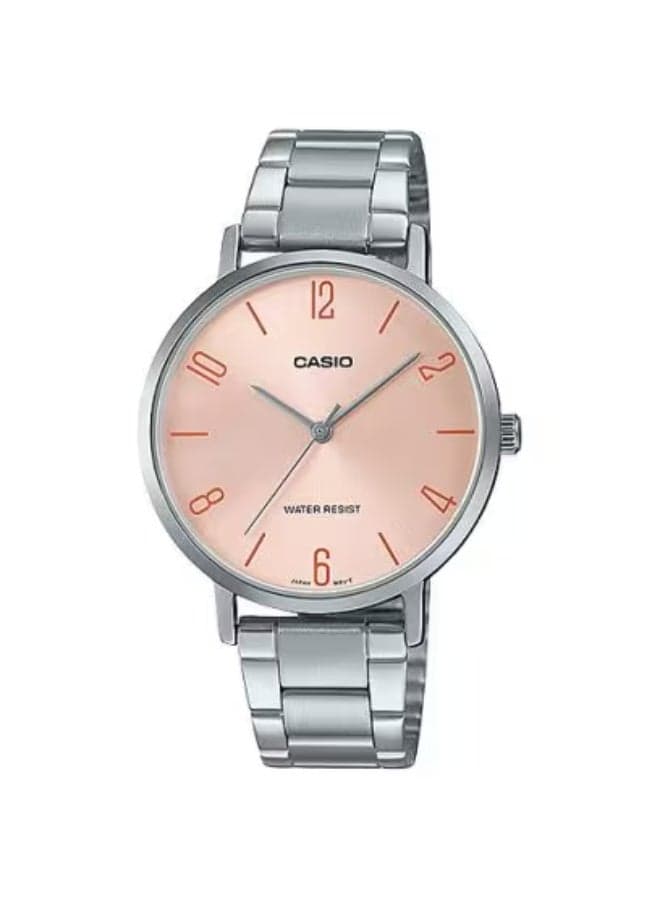 CASIO LTP-VT01D-4B2UDF Elegant Rose Gold Women's Watch - 34mm