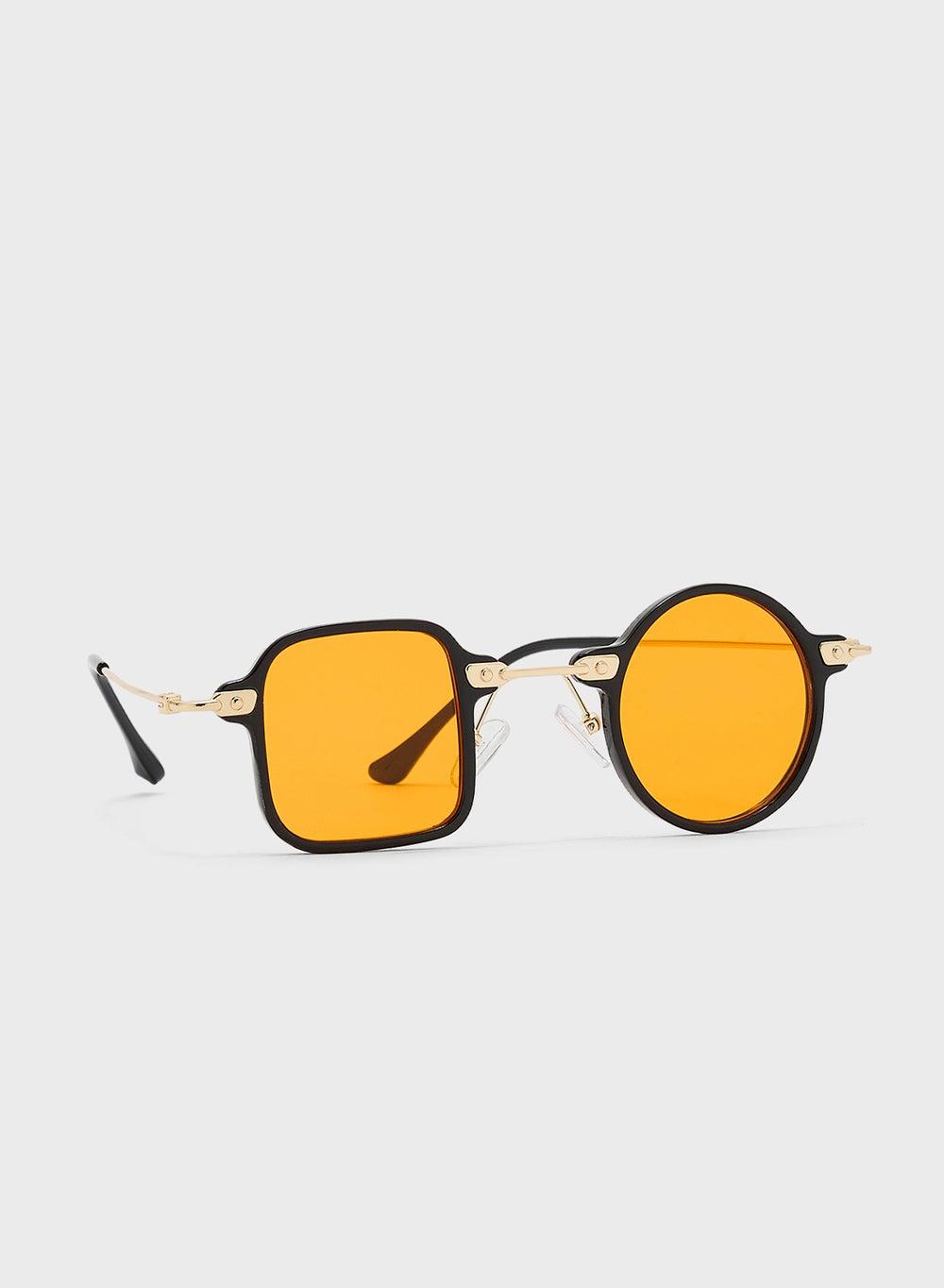 Seventy Five Asymmetric Square Round Men's Sunglasses