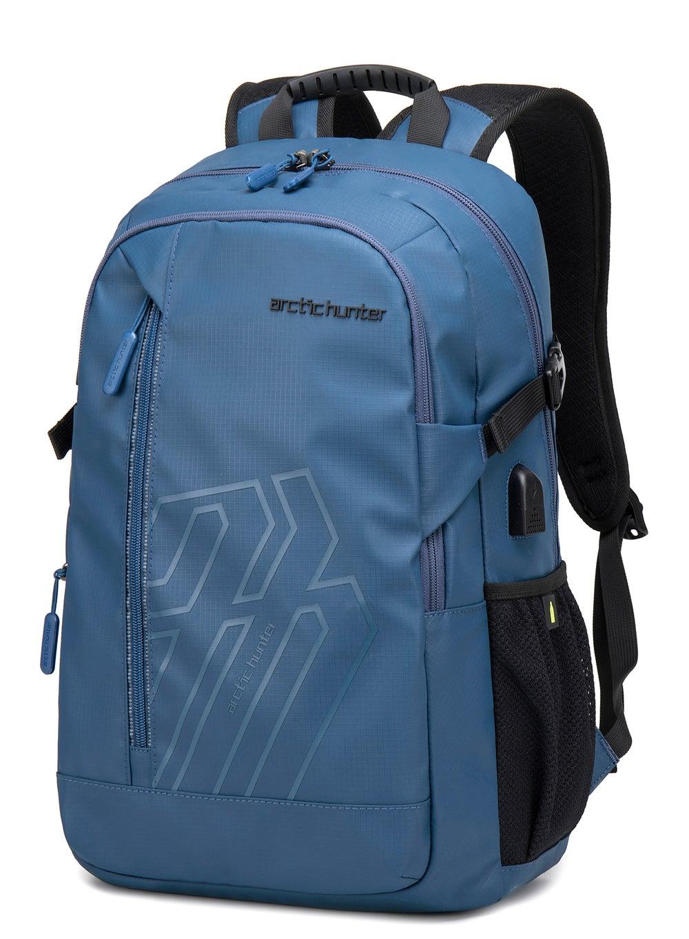 حقيبة ظهر للسفر من B00387 بلون أزرق ومقاومة للماء 28 لتر - Image 1