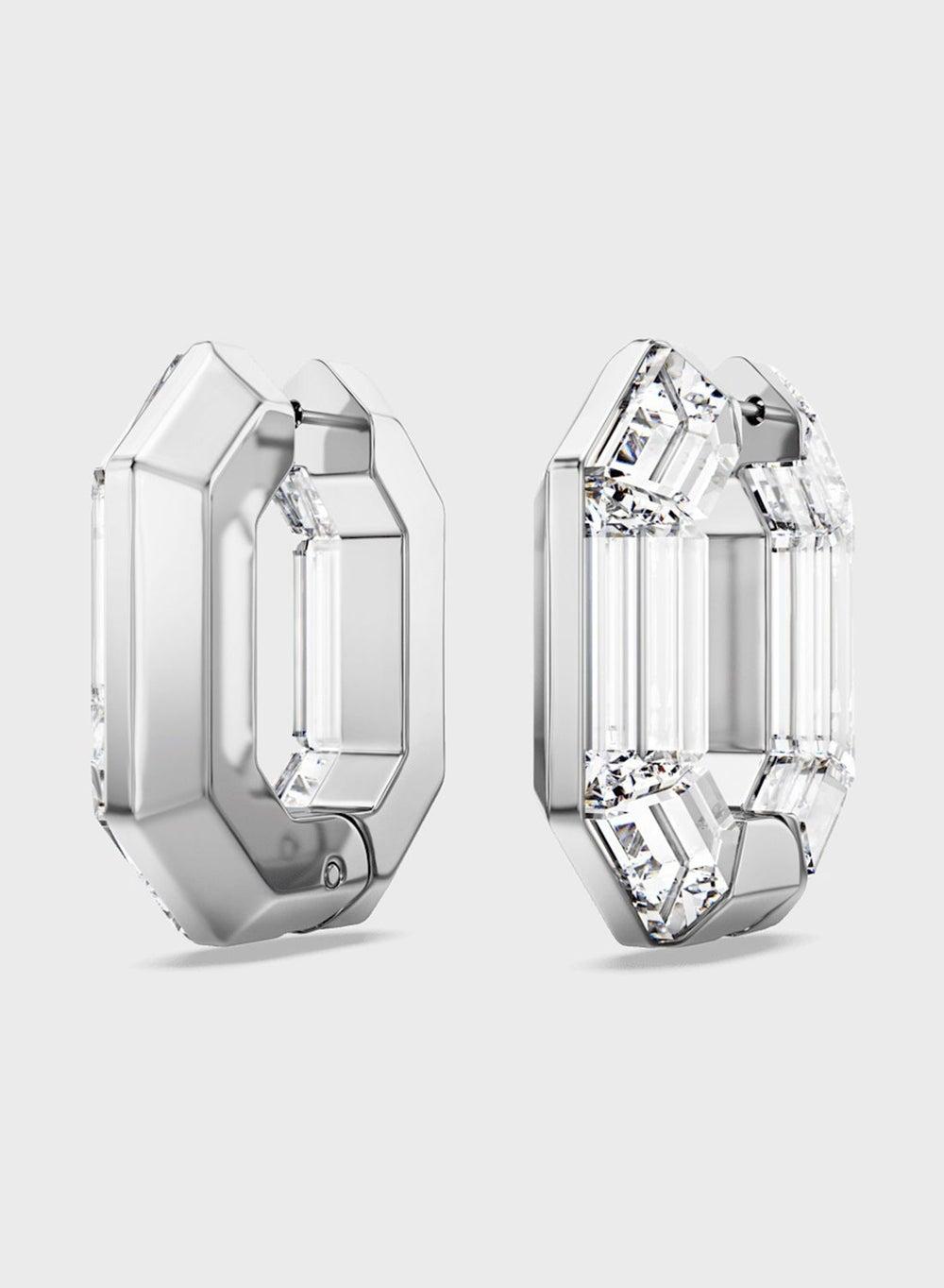 Swarovski Lucent Mini Hoop Earrings - Elegance with Edge