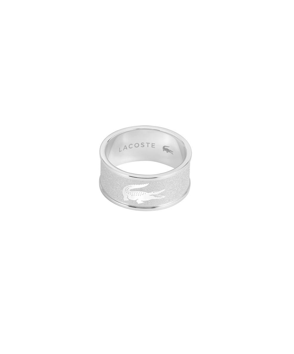 Lacoste Backhand Men's Stainless Steel Ring