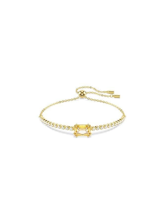 SWAROVSKI Matrix Tennis Hand Chain - Radiant Gold Elegance