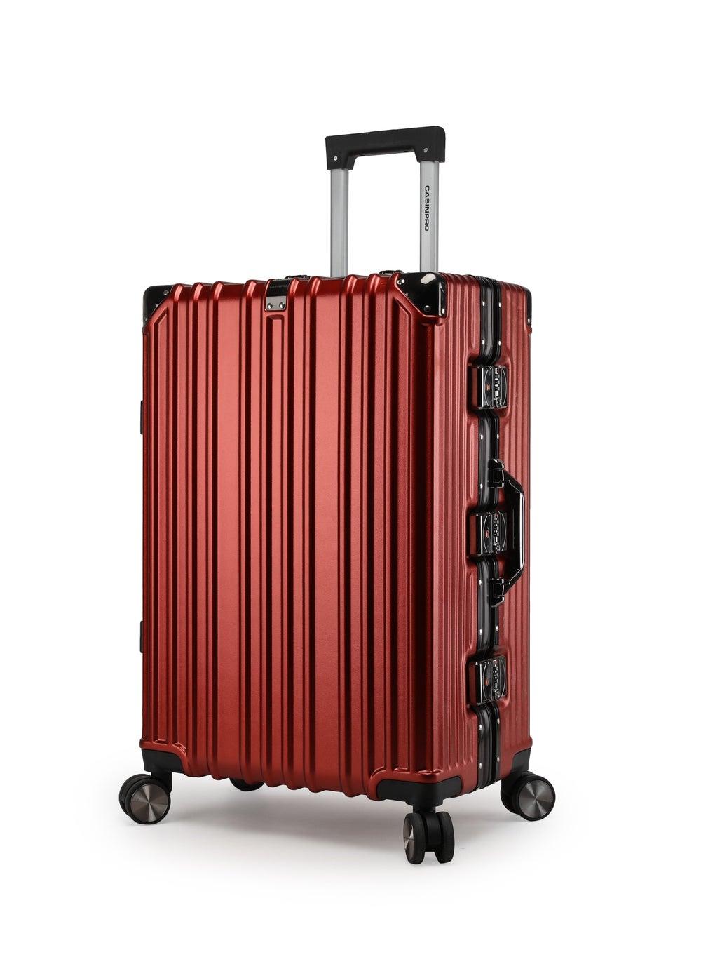 CABINPRO 24 Maroon Medium Fashion Luggage with Aluminum Frame