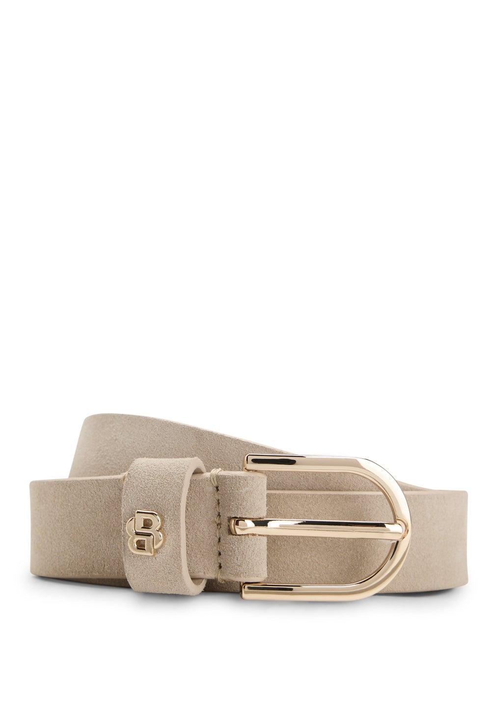 BOSS Double B Monogram Suede Belt for Women