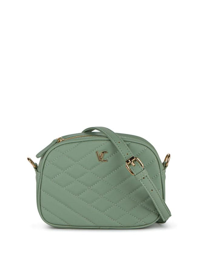 حقيبة كتف نسائية أنيقة بتصميم مبطن وحزام مرن - Image 1