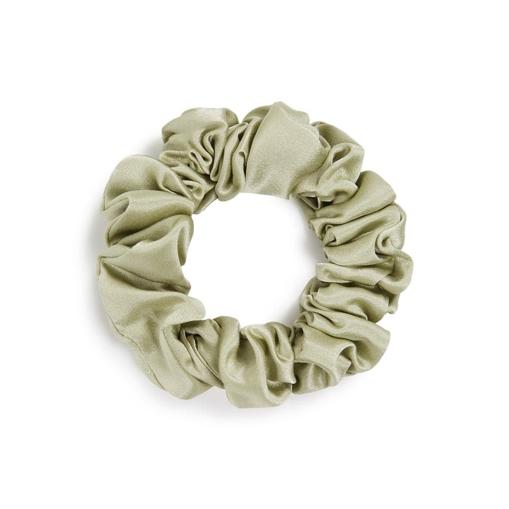Olive 3CM Silk Scrunchie - Luxurious Gentle Haircare