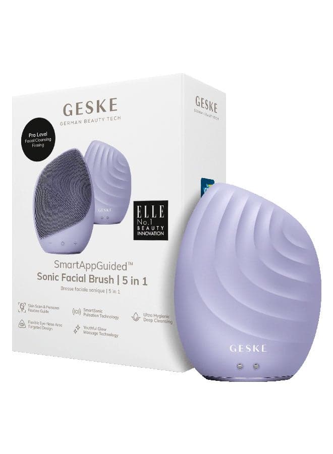 Purple Sonic 5-in-1 Facial Cleansing & Massaging Brush - Image 1