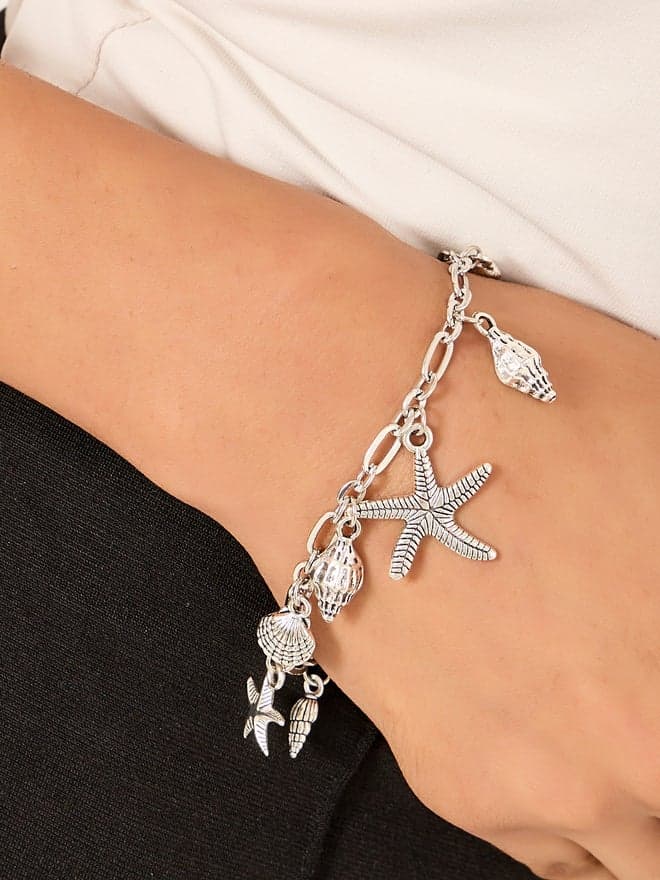 Styli Starfish Drop Anklet - Elegant Women's Fashion Accessory