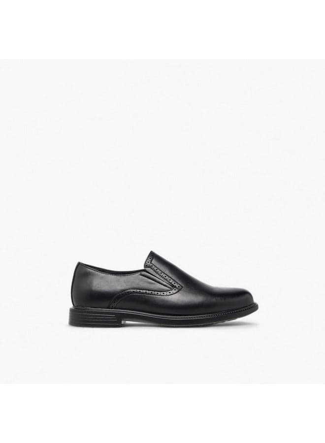 A1 A3852 5 Elegant Textured Men's Black Loafers - Image 1