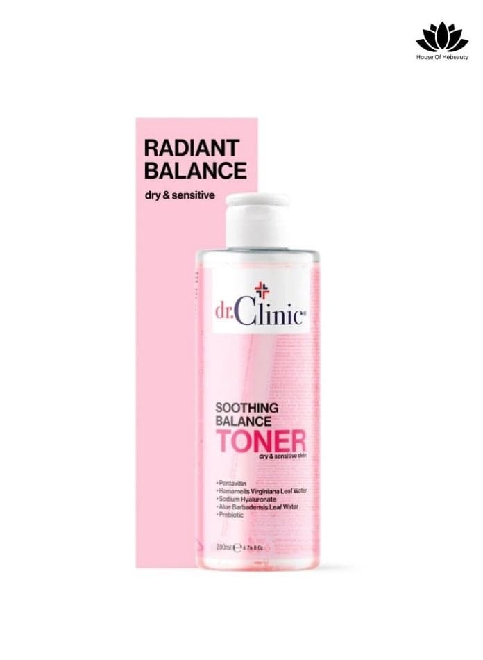 Dr. Clinic Prebiotic Toner Pink 200ml for Sensitive Skin - Image 1
