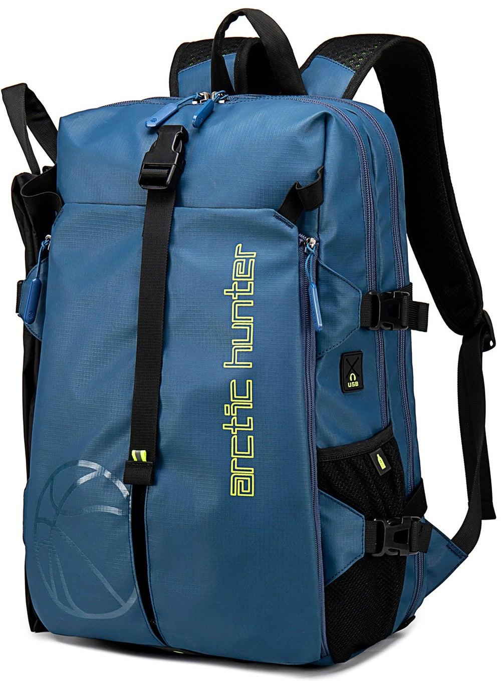 حقيبة الظهر المتينة للرياضة والسفر B00391-XD مع جيب USB - Image 1