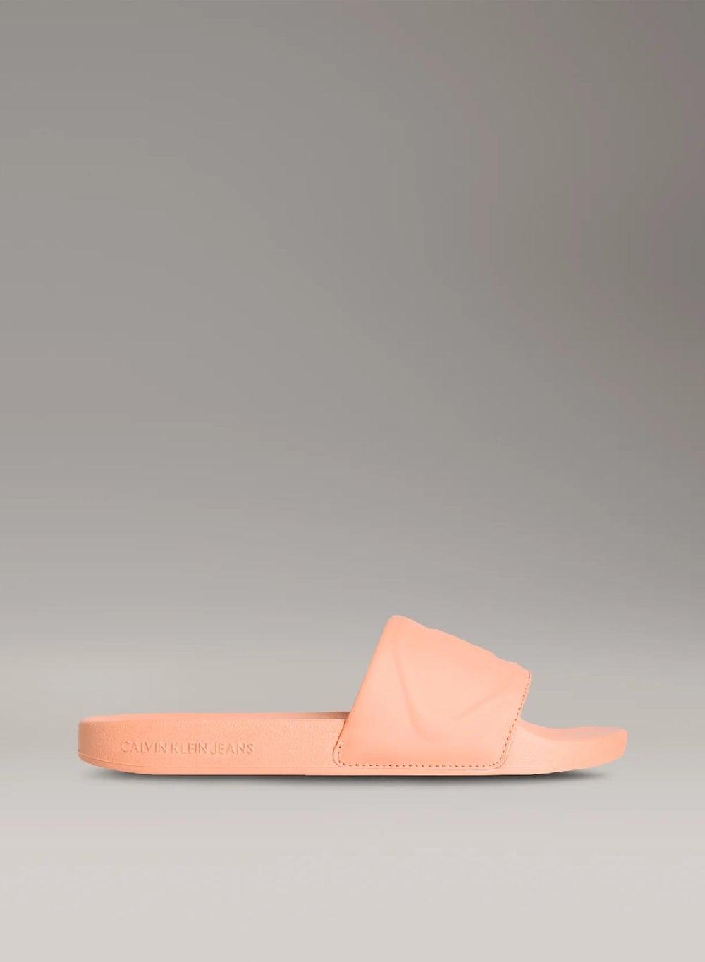 Elegant Powder Orange Slide Pu Hf Mg - Comfort Redefined