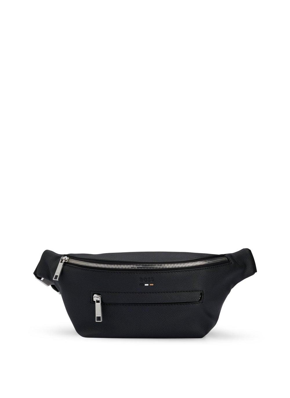 BOSS Embossed Faux-Leather Men's Belt Bag