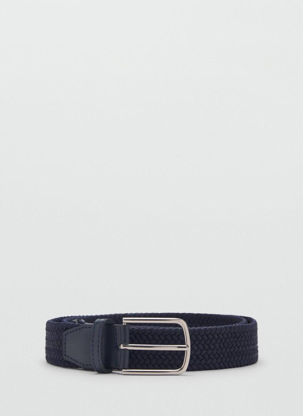 Mango Man Elastic Braided Belt - Allocated Hole Design - Image 1