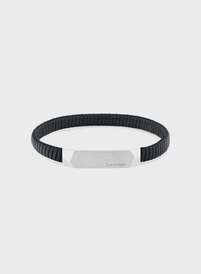 CALVIN KLEIN Magnify: Chic Leather Bracelet for Men