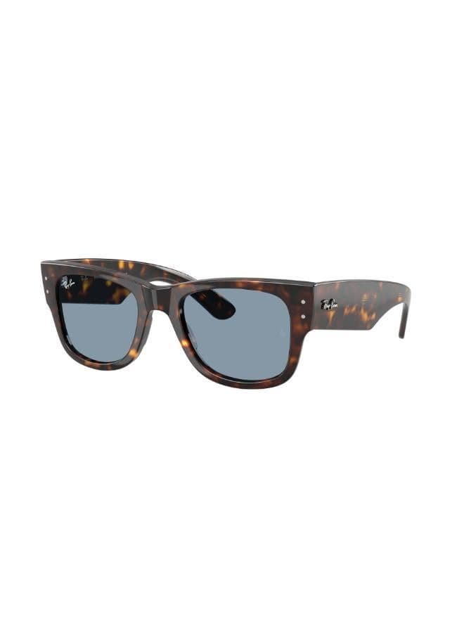 Ray-Ban 0Rb0840S Mega Wayfarer Square Sunglasses – Havana Blue