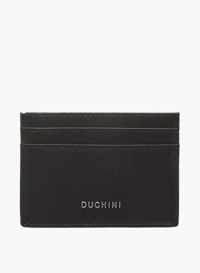 DUCHINI Textured Men's Cardholder - Sleek Open Top Design - Image 1