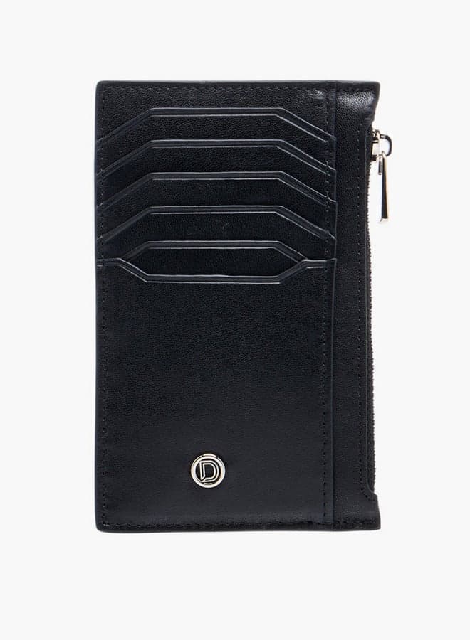 DUCHINI Elegant Textured Zip Card Holder for Men - Image 1