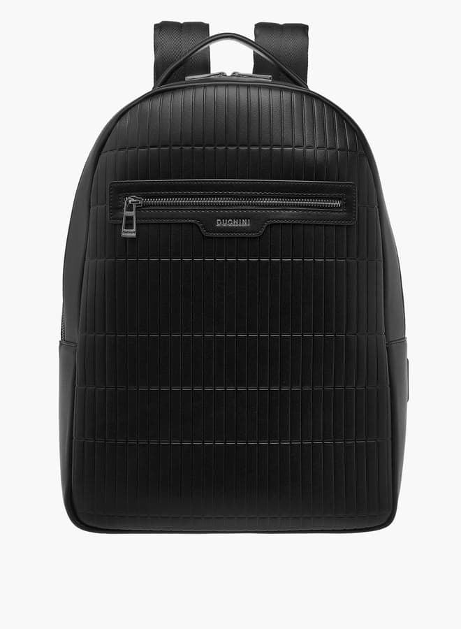 DUCHINI Elegant Men's Textured Backpack with Adjustable Straps - Image 1