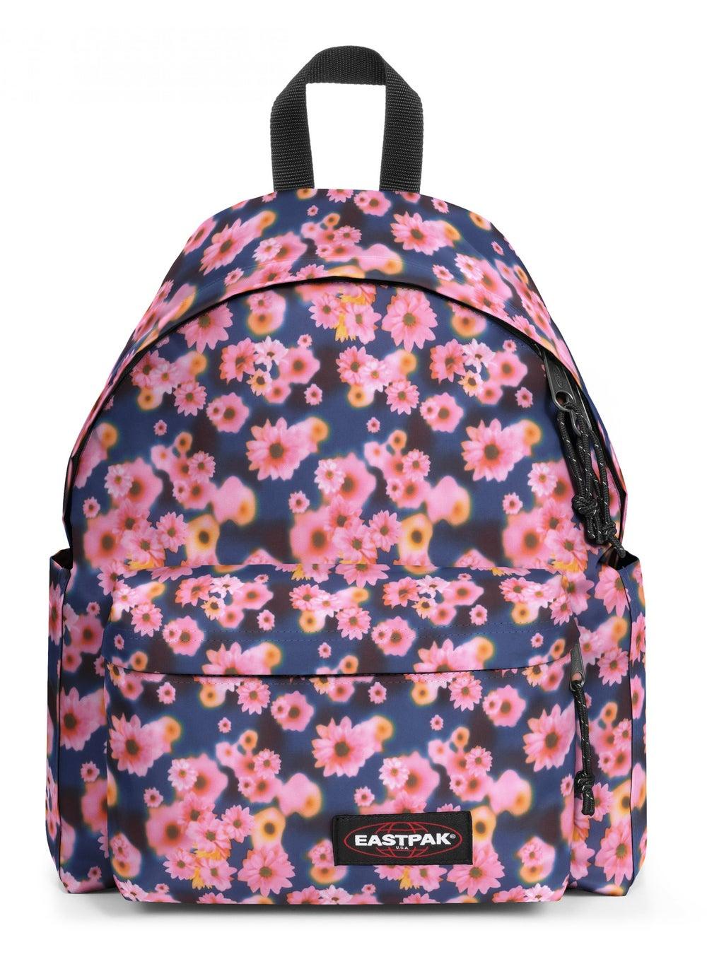 حقيبة ظهر Padded Pak'R بطبعة زهور ناعمة باللون البحري والوردي - Image 1
