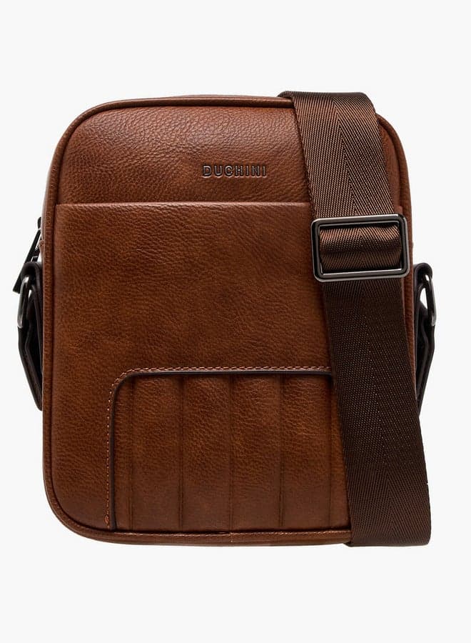 DUCHINI Textured Elegance: Men's Stylish Crossbody Bag - Image 1
