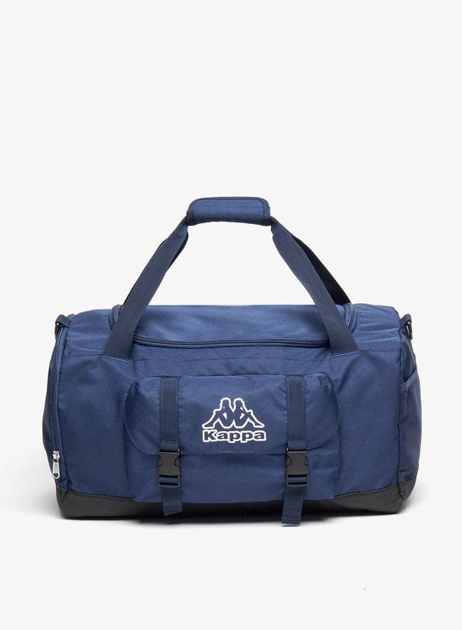 حقيبة دافل رجالية مزخرفة بشعار بأناقة عالية - Image 1