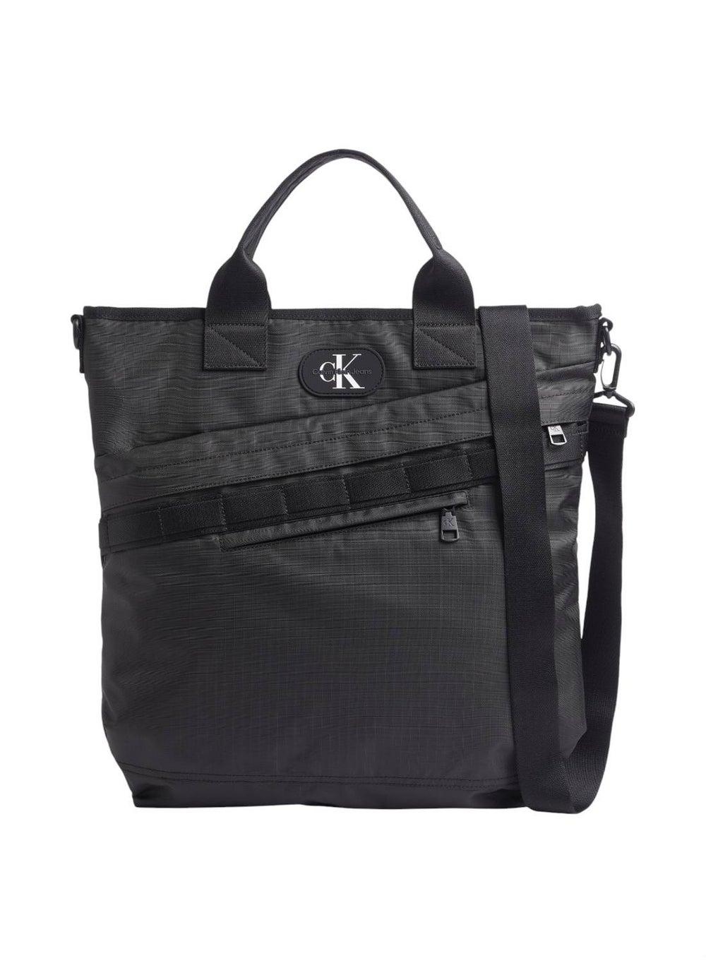 Calvin Klein Jeans Black Ripstop Tote Bag for Men - Image 1