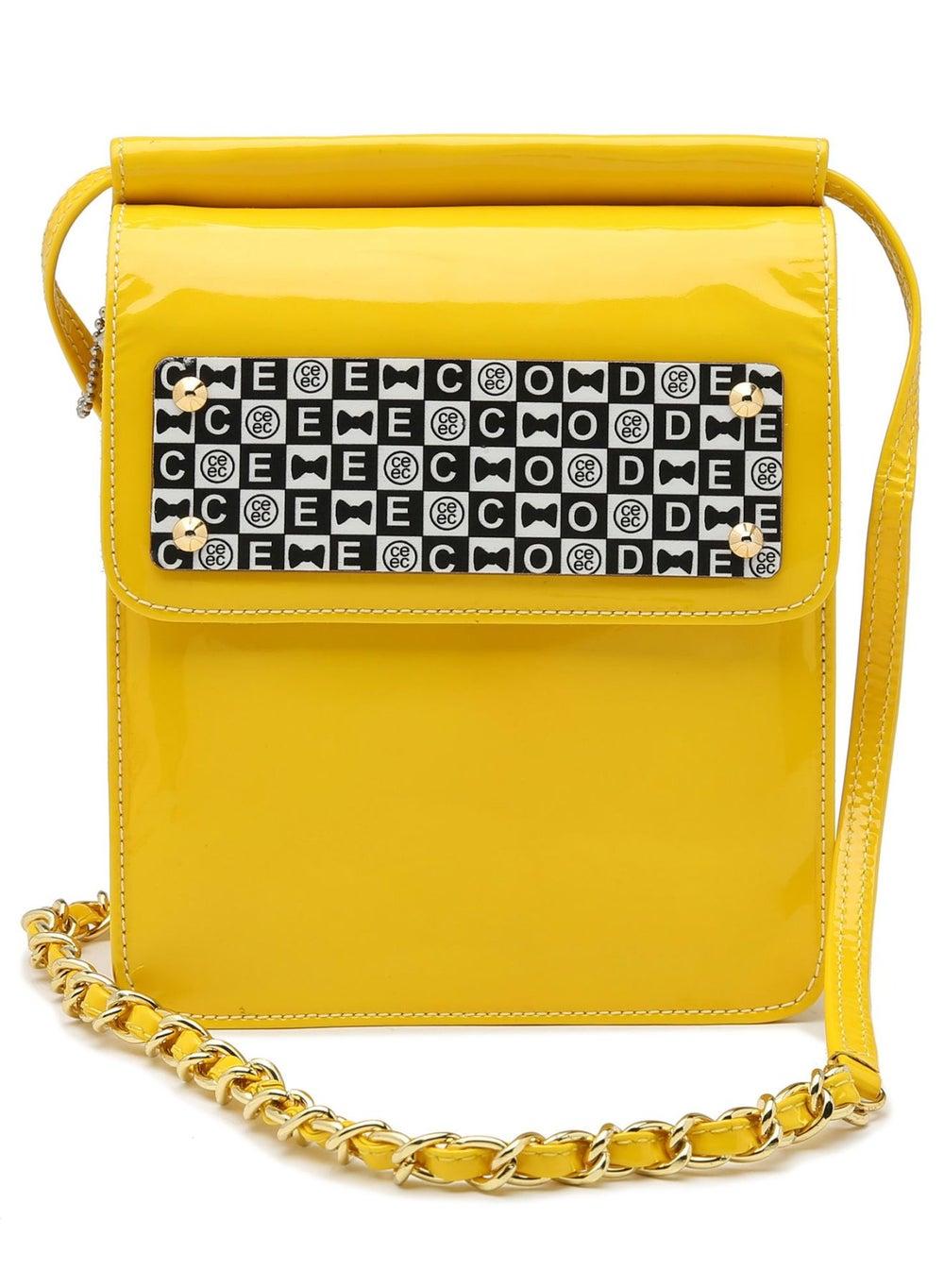 حقيبة الكتف الأصفر الكاميو: أناقة تليق بكِ - Image 1