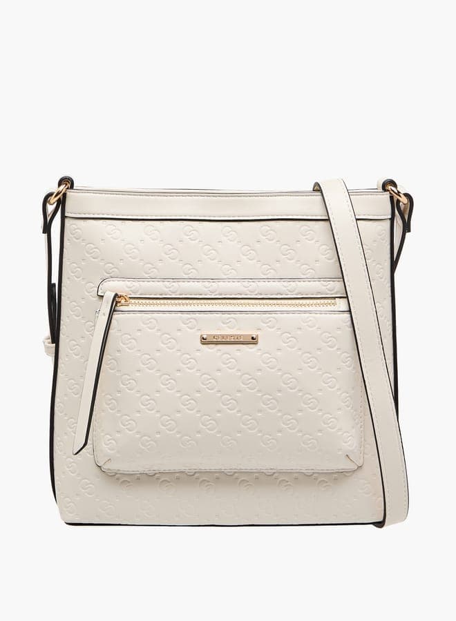 Celeste Embossed Monogram Crossbody - Elegance on the Go - Image 1