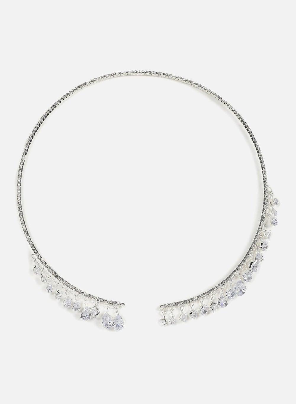 قلادة فضية مطلية بتصميم فريد وأنيق لكل المناسبات - Image 1