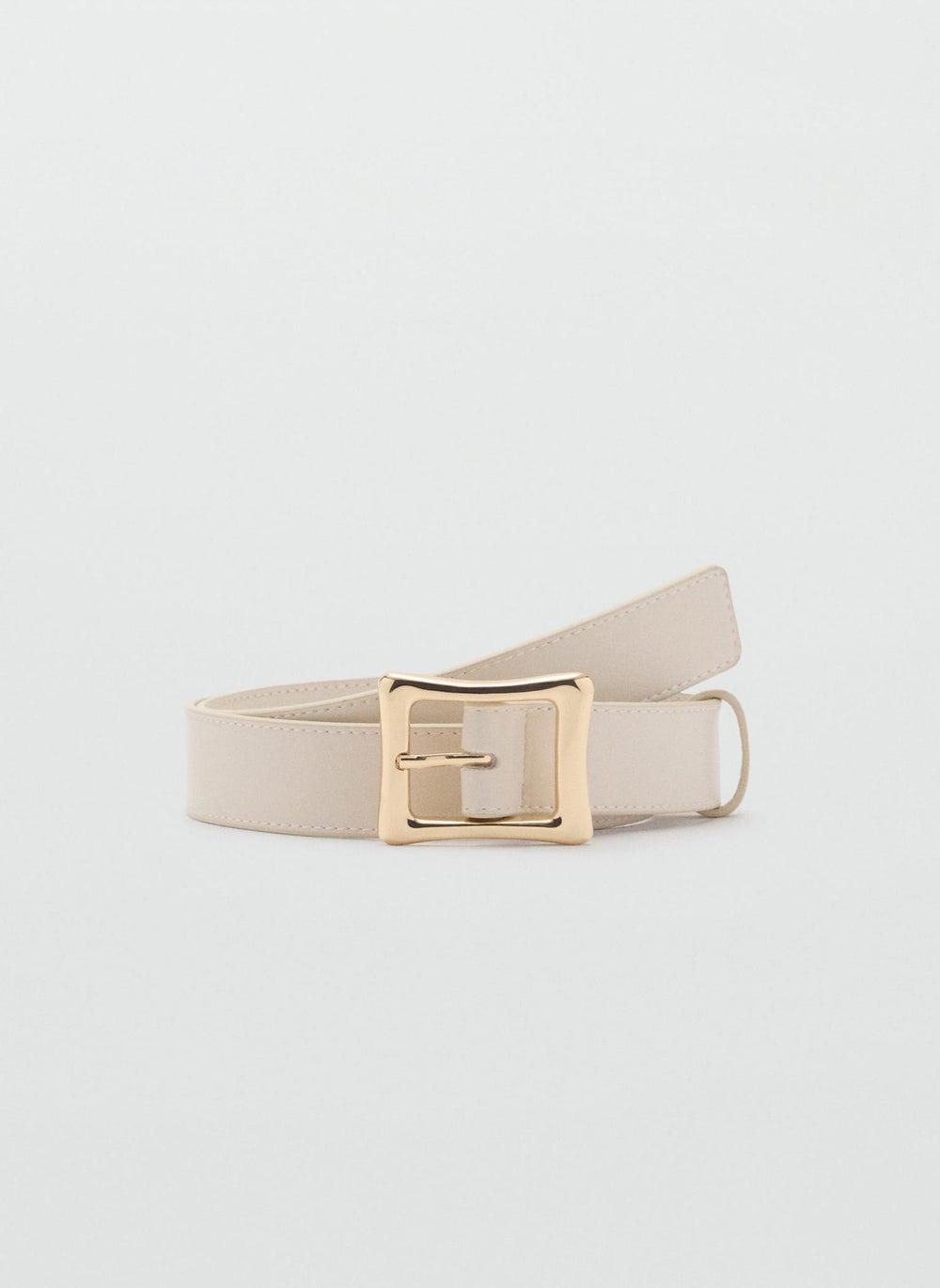 MANGO Chic Square Buckle Belt with Allocated Holes - Image 1