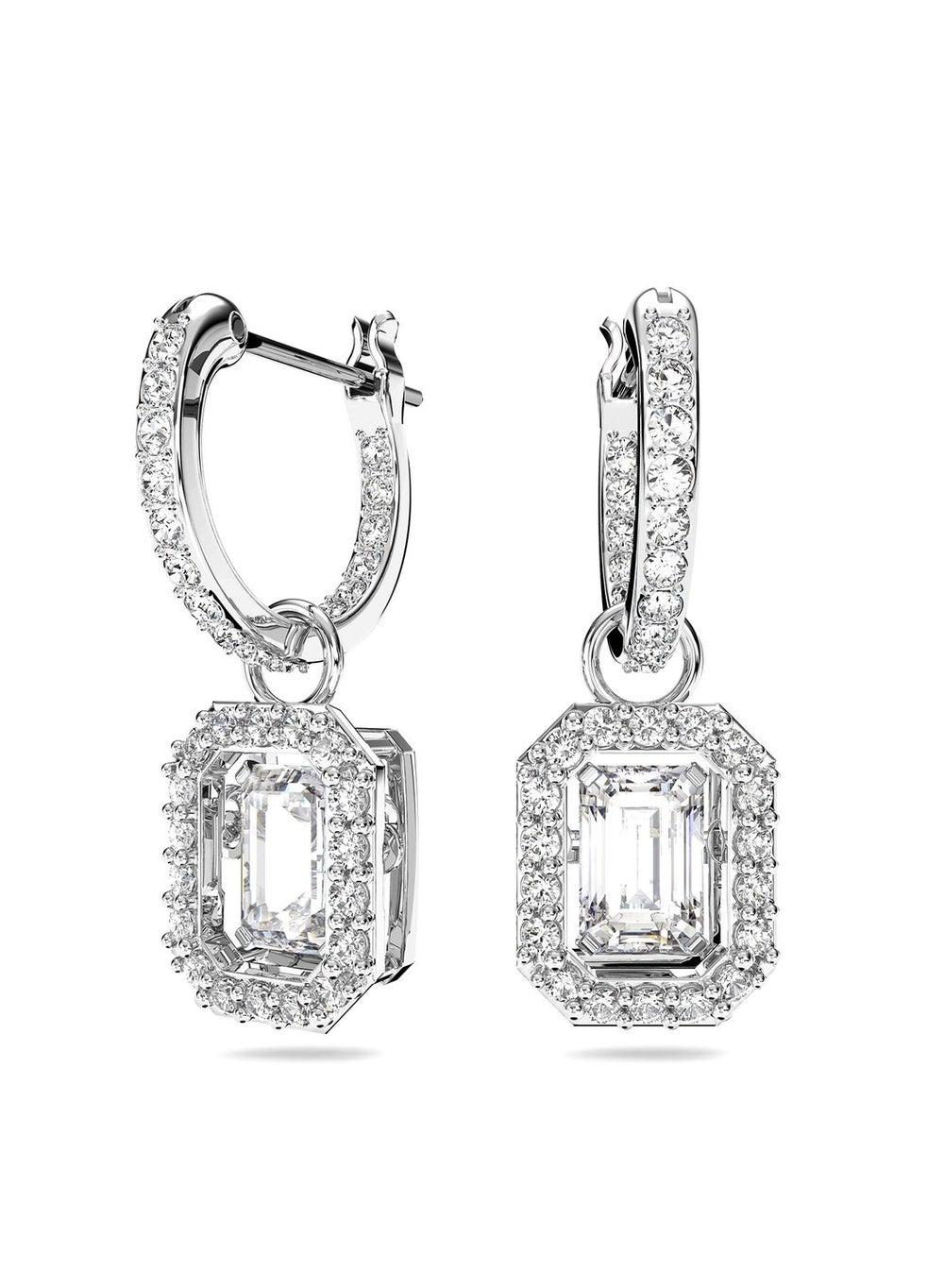 SWAROVSKI Millenia Elegance Rhodium Plated Drop Earrings