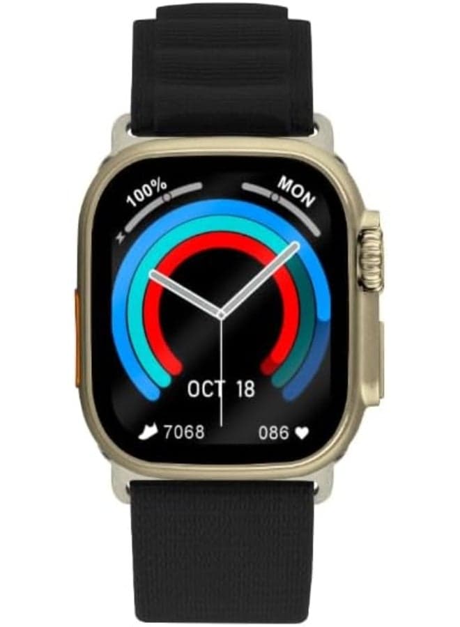 ساعة سلينجر الذكية بسوار قماشي أسود - موديل SL.9.2223.5.11 للجنسين - Image 1