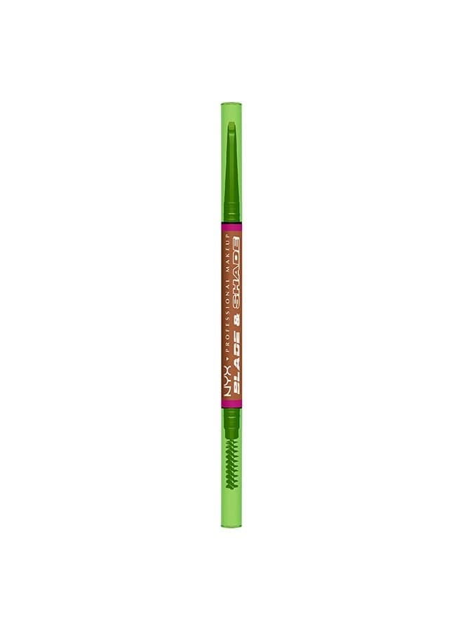 NYX Blade & Shade Auburn Brow Pencil - 16HR Dual-Edged Perfection - Image 1