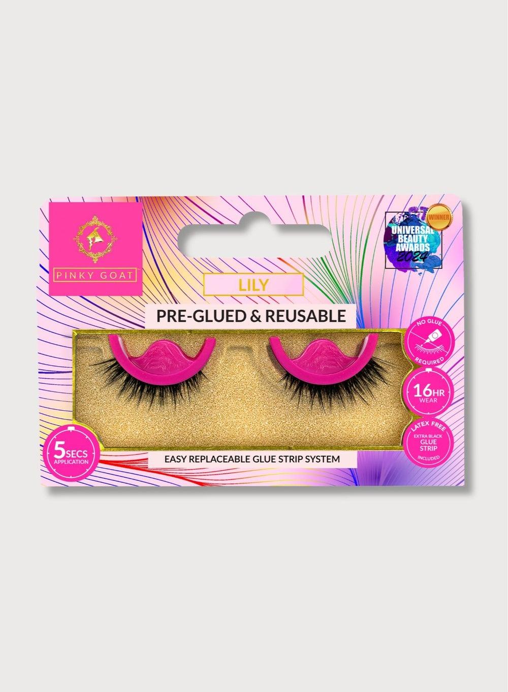 LILY Violet Pre-Glued Lashes for Effortless Glamour - Image 1