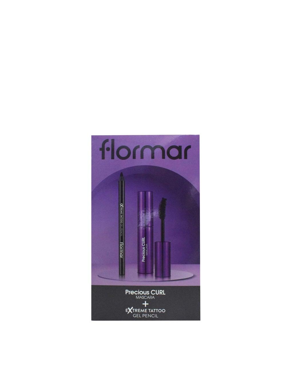 Flormar Precious Curl Mascara & Extreme Tattoo Eyeliner Set - Image 1